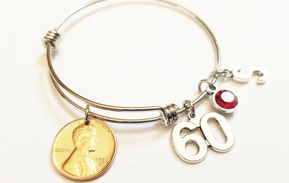 60th sale birthday charm