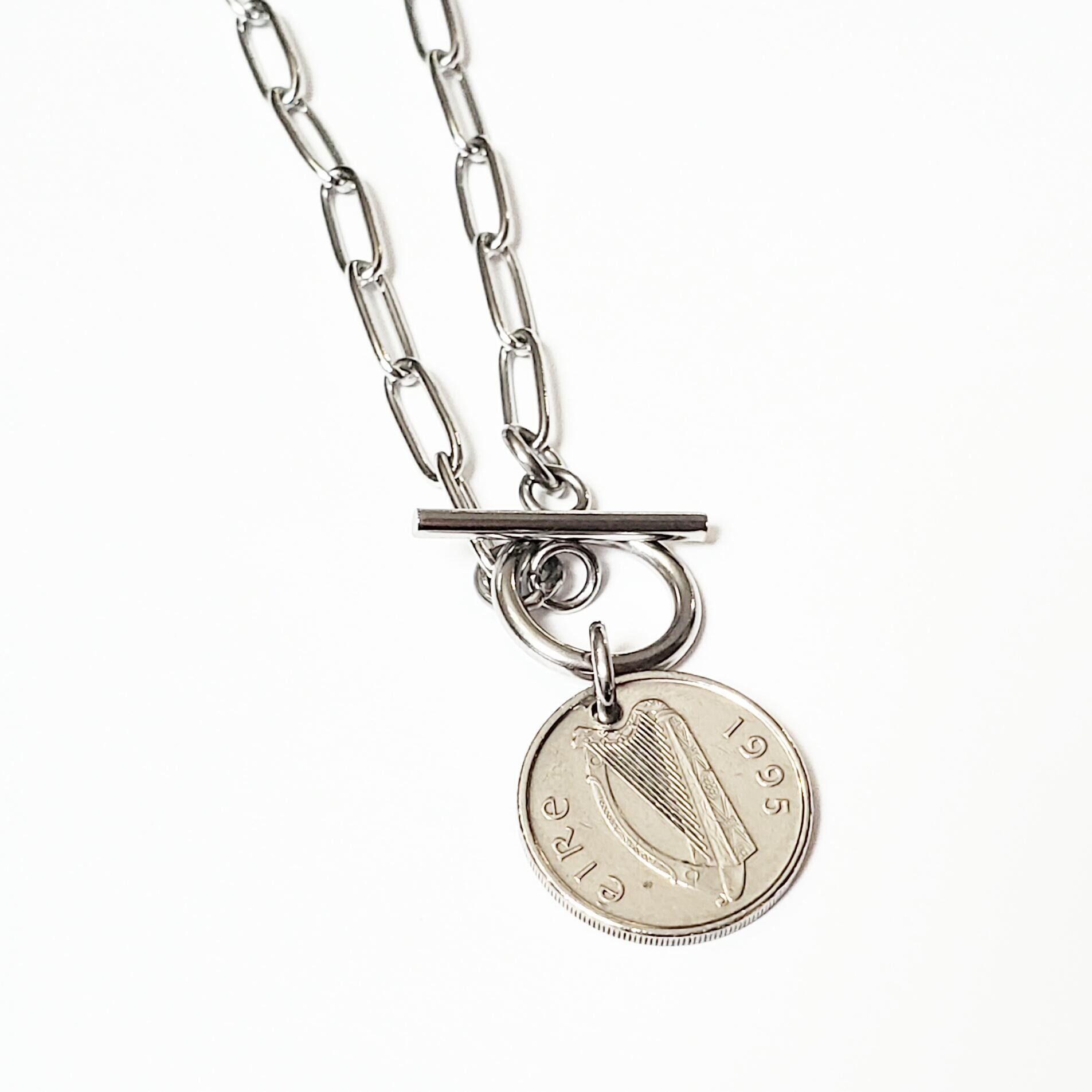 Eligo Set Portachiavi E Collana Con Medaglione In Acciaio Inox 25 Mm - Monete Intercambiabili, Gioiello Personalizzabile, Collezione Quiges, #113 - 2