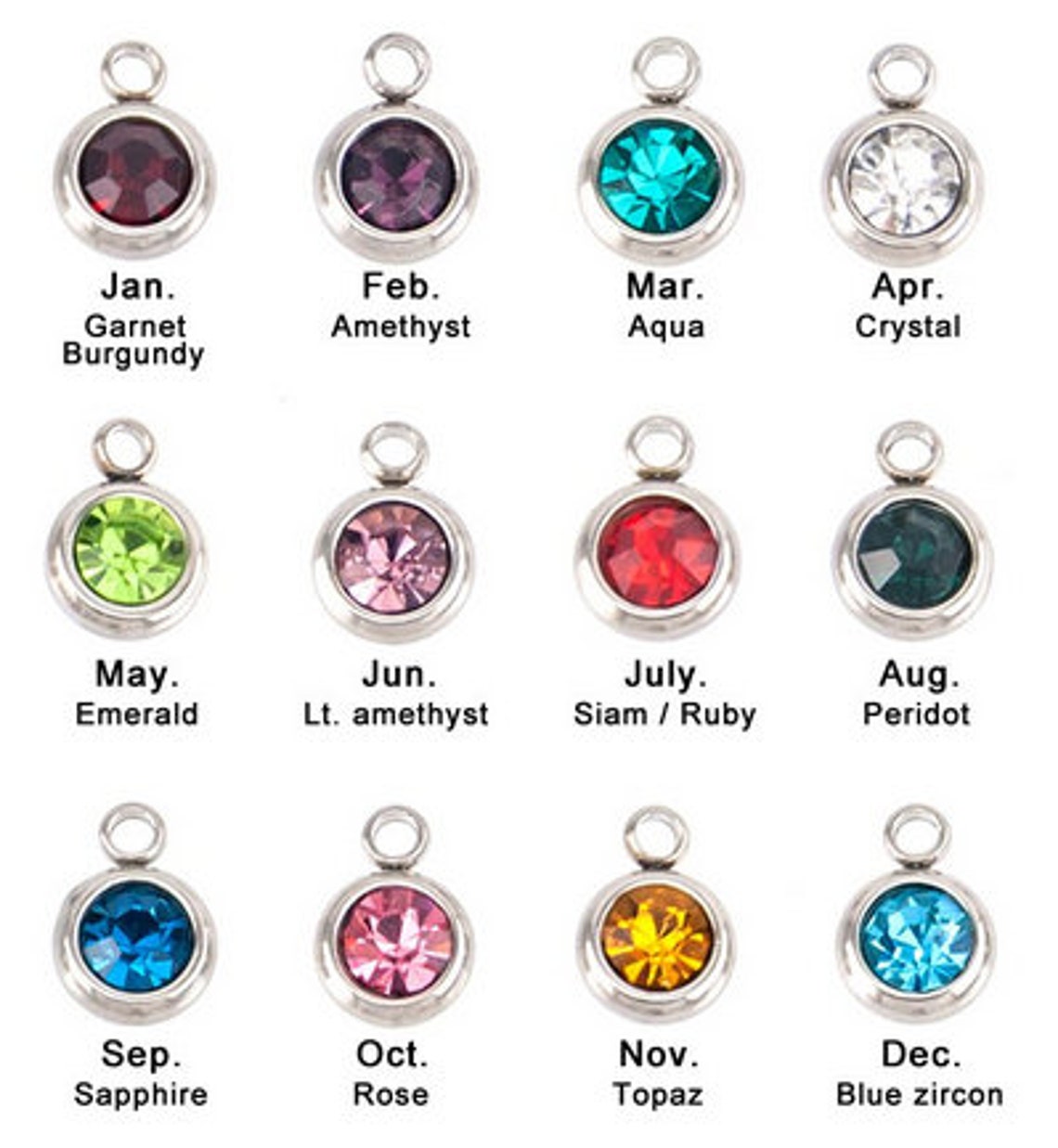 Birthstone 6mm 8mm 10mm Crystal School Colors Birth Month Etsy Australia