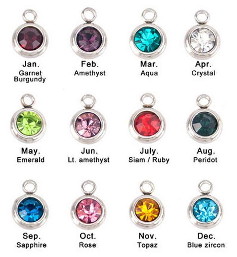 Birthstone 6mm 8mm 10mm Crystal School Colors Birth Month Etsy UK