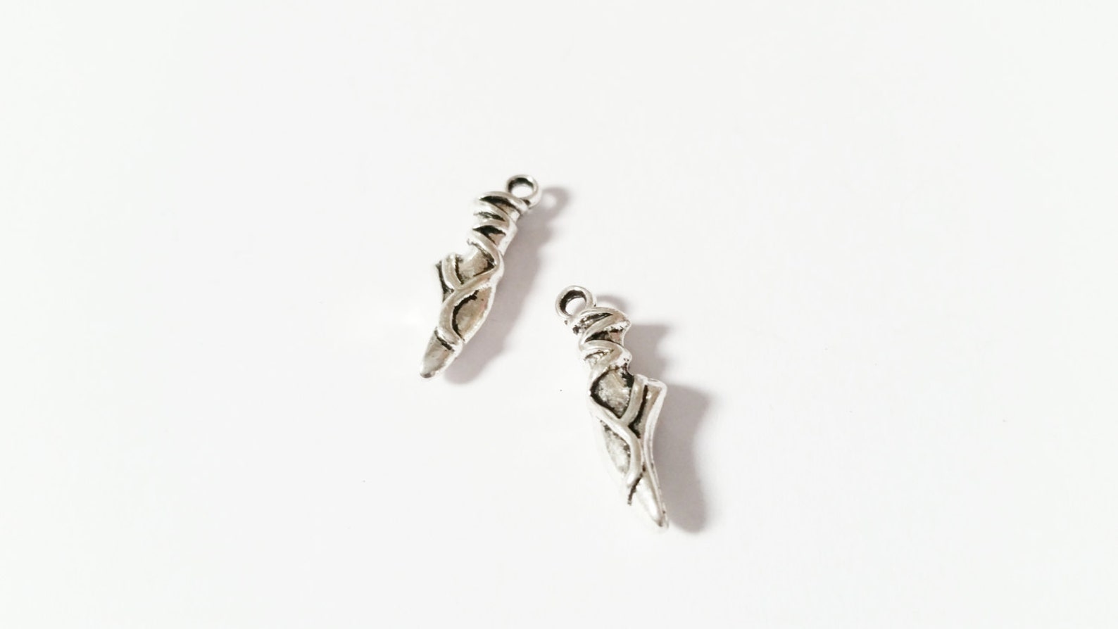 add a charm - ballet slipper ballet shoes dancing ballerina charm - listing is for one charm