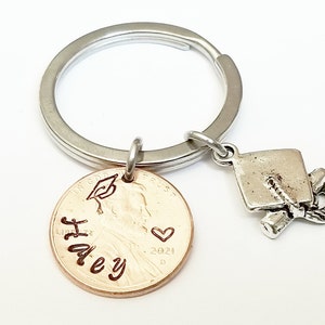 2025 Graduation Gift Grad Gift Key Chain 2025 Lucky Penny Tassel College Graduation Doctor High School Graduation Law School Gift keyring