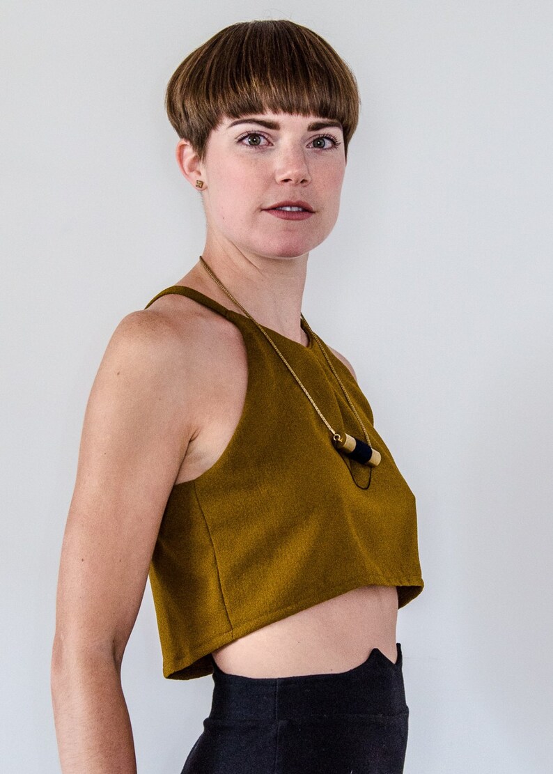 mustard yellow tank top