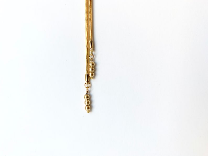 Small Gold Bolo TROLLOP Gold Bolo Tie, Brass Medallion Necklace, Adjustable, Unisex Jewelry, Art Deco Bolo, Vintage Bolo, Western Bolo Tie image 7