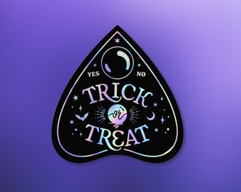 Trick or Treat Holographic Sticker