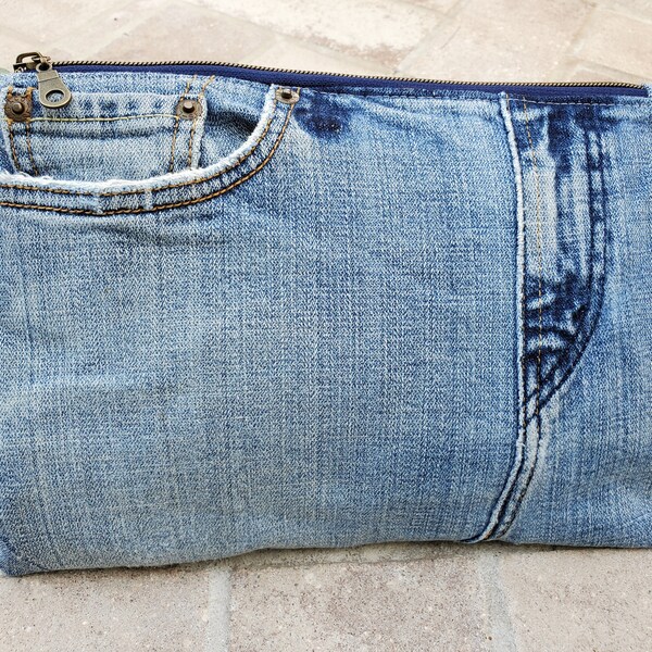 Denim Pouch Etsy