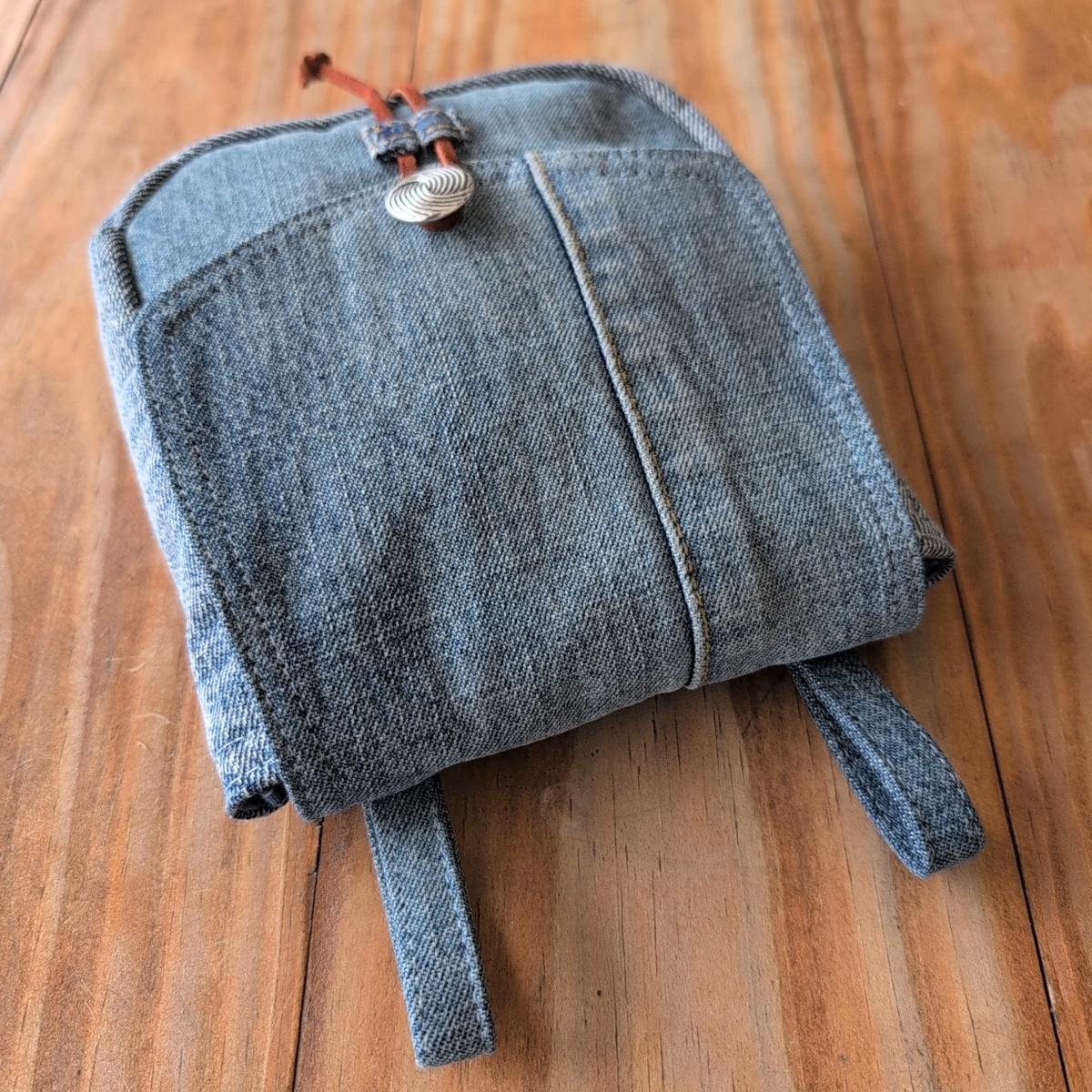 Upcycled Jeans Belt Bag: Denim Hip Pouch, Festival Bag - Etsy