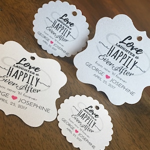 wedding favor tags, vintage wedding, vintage chic wedding favor tags, thank you wedding tags sweet wedding favor, happily ever after tags