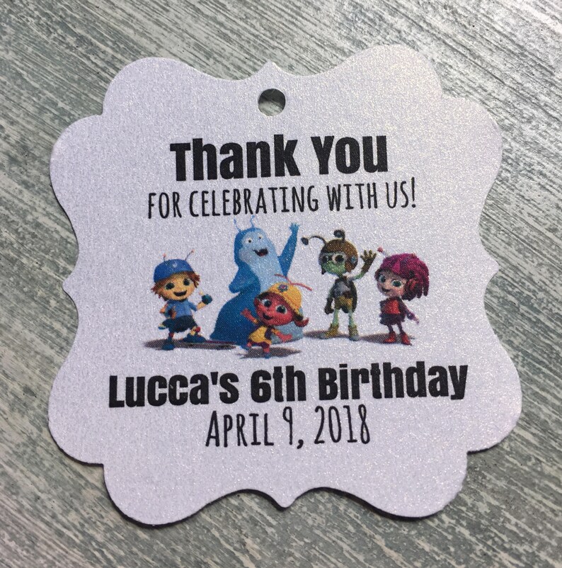 Beat Bugs Birthday Favor Tag Beat Bugs Birthday Party Rock - Etsy