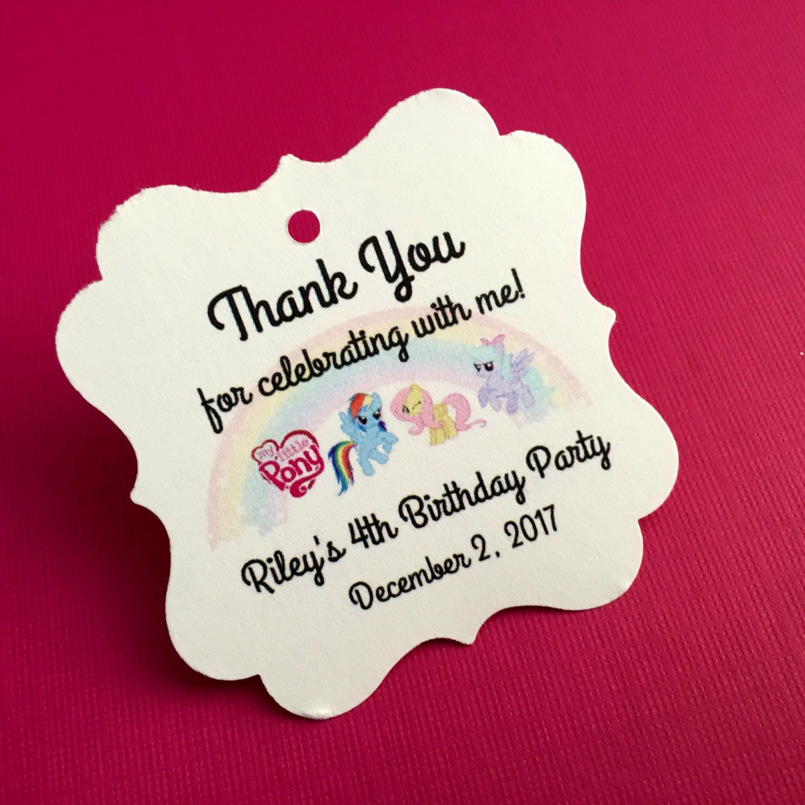 My Little Pony Favor Tags Birthday Party Favors My Little - Etsy