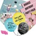 Badass Birthday Balloon Pack by Badass Balloon Co. Badass Balloons for Badass People. Funny balloons. Offensive Balloons and Party Favors