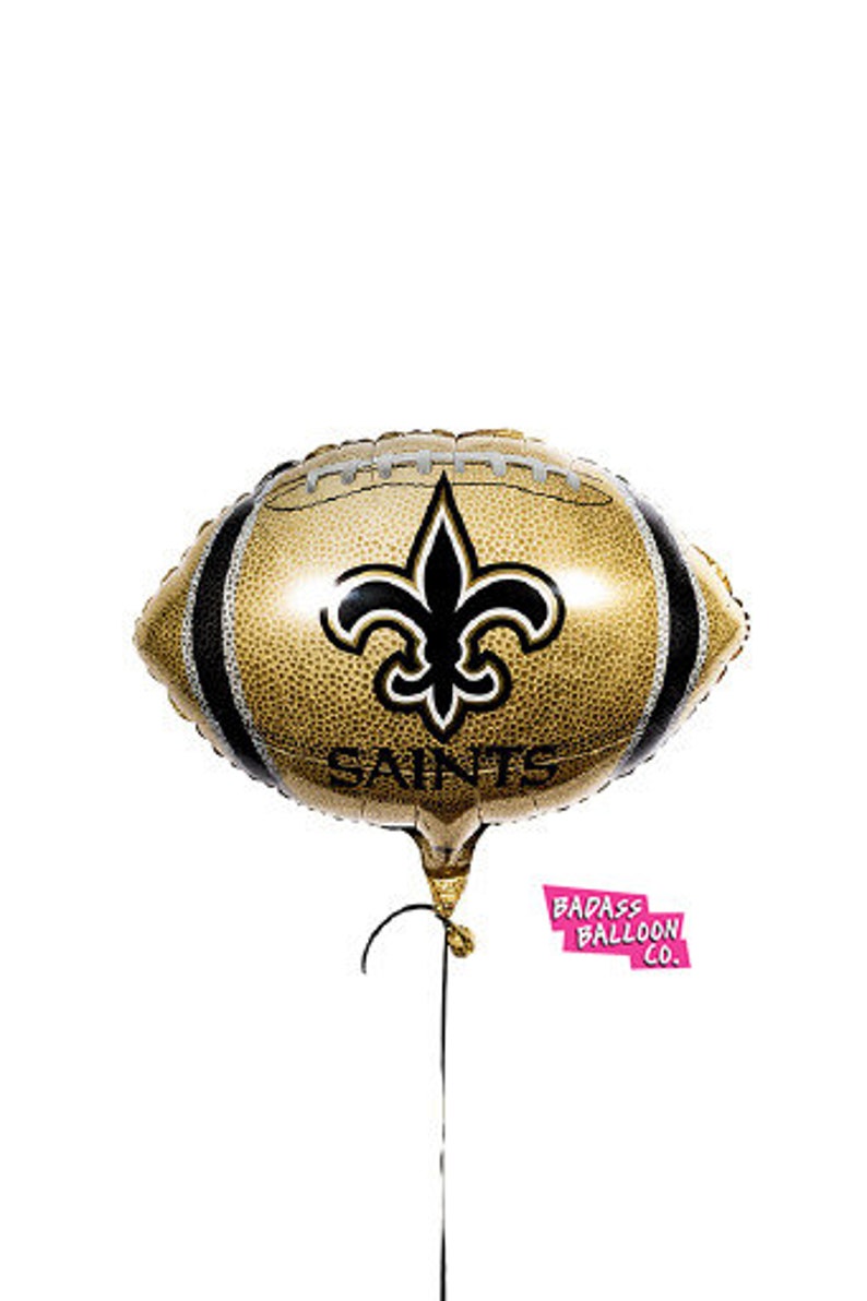 New Orleans Saints Playoff Balloons. Football Shaped Balloon Etsy