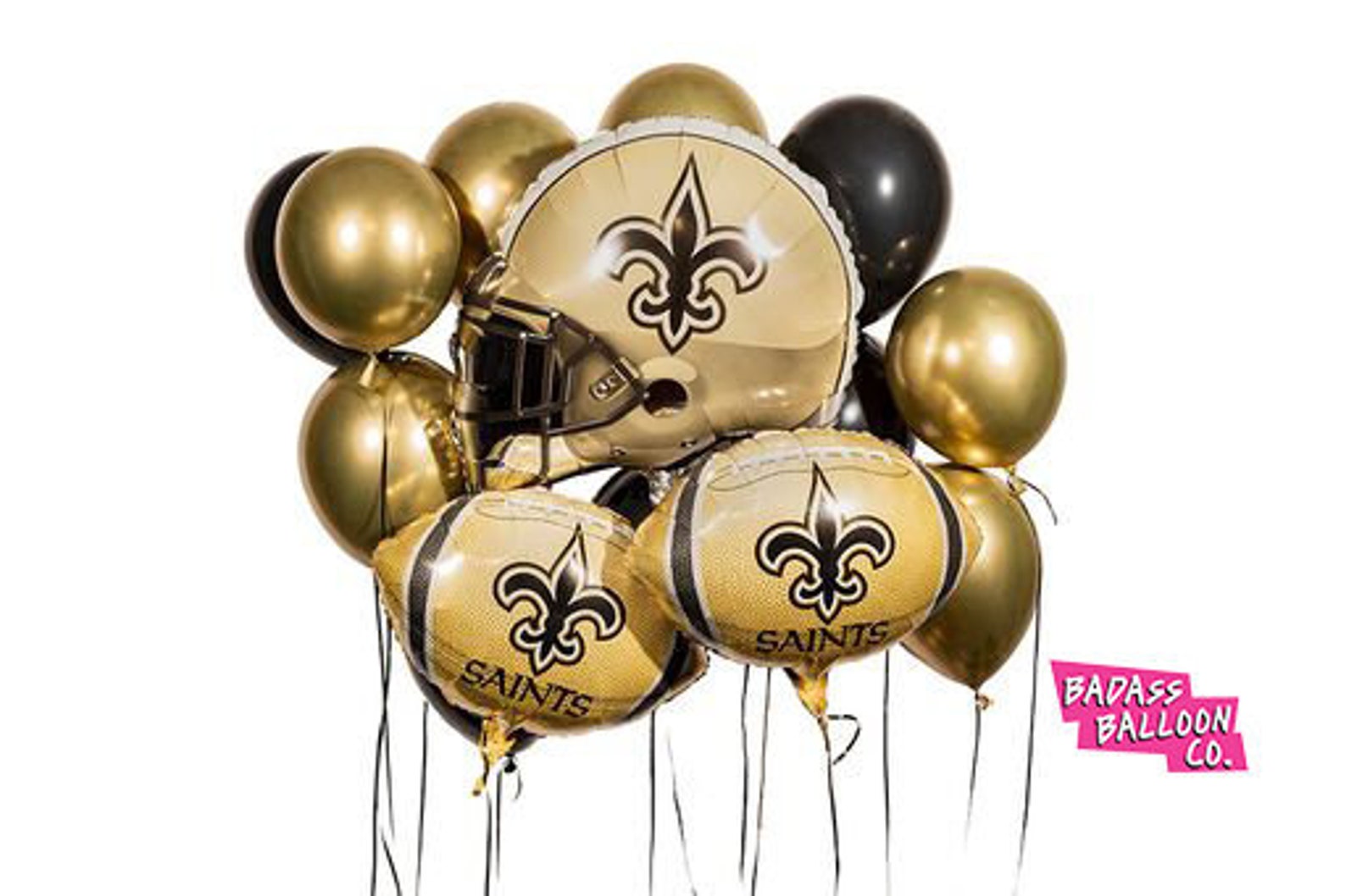 New Orleans Saints Playoff Balloons. Football Shaped Balloon Etsy