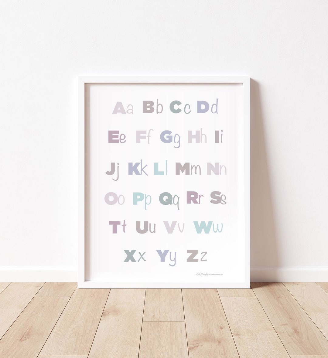 Abc Alphabet Preschool Prints Poster Wall Art Nursery Decor With Name ...