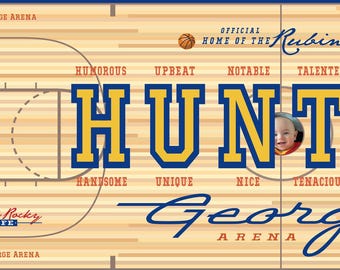 Baby Room Basketball Wall Art Actual 14 x 6 Print