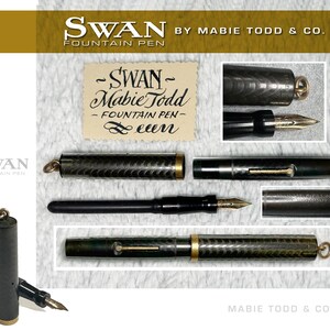 Mabie Todd Swan Fountain Pen - Etsy