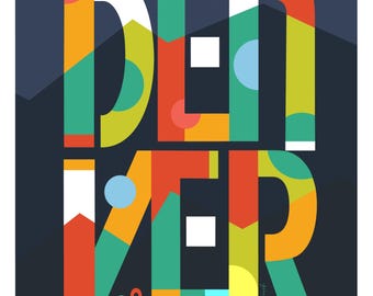 Denver Mile High 11x14 Poster Print