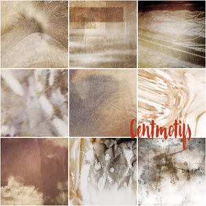 10 Textured Backgrounds Series 4. Papier texturé de couleurs neutres. Arrière plan taché de type vintage pour vos projets créatifs.
