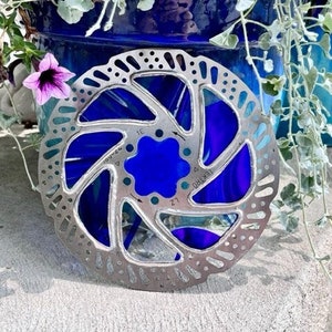 Glass Gear Blue Swirls