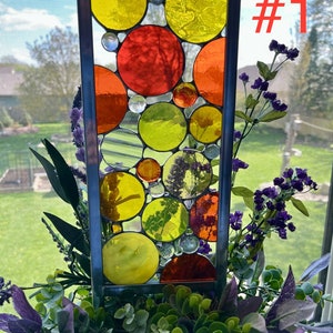 Stained Glass Garden / Plant Stake - Panel