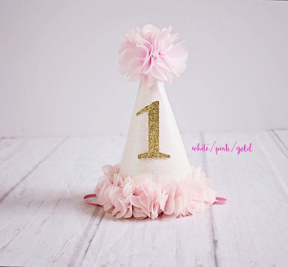 1st Birthday Hat First Birthday Hat Birthday Hat Baby Girl Etsy