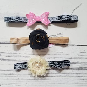 Hair Bows Clearance Cheap faux Leather FOE Headband Ribbon Bows Variety Pattern Solid chiffon flowers faux leather fake sports glitter