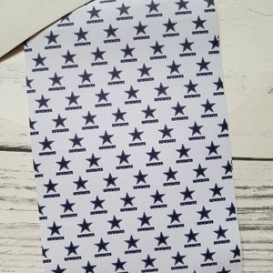 faux Leather Sheets fake Dallas Cowboys Football team to make earrings bows sports Stars Glitter helmet THIS is NOT COTTON planar resin Cowboy w/ blue star