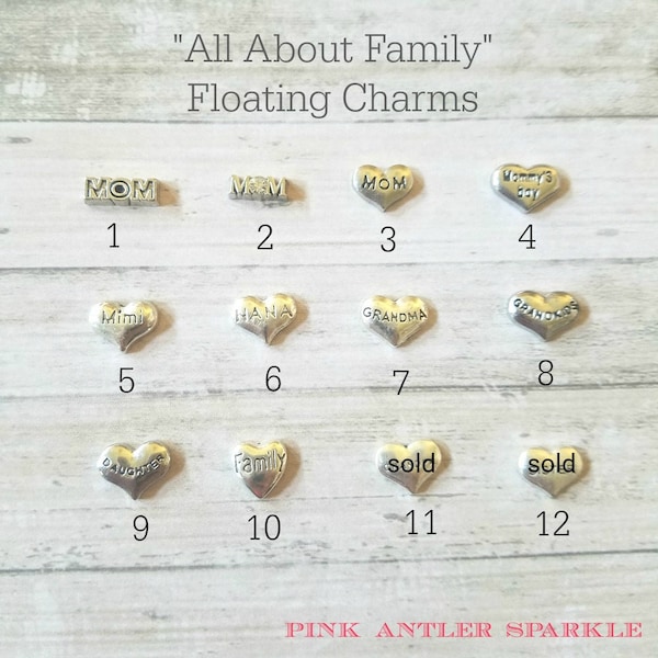 Floating Locket Charm For Daughter - Tiny Keepsake Jewelry Piece