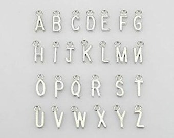 Letter Charms / Alphabet Charms / Silver Letter Dangle Charms / Personalized Jewelry / Silver Letters / Initial Charms / Add On / SALE Charm
