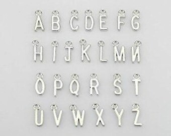 Letter Charms / Alphabet Charms / Silver Letter Dangle Charms / Personalized Jewelry / Silver Letters / Initial Charms / Add On / SALE Charm