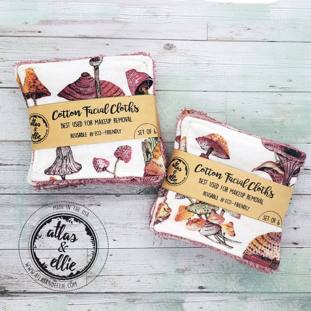 Reusable Mushroom Facial Cloths for Makeup Removal Be More Eco-friendly Sustainable Order Now Great Gifts - Etsy