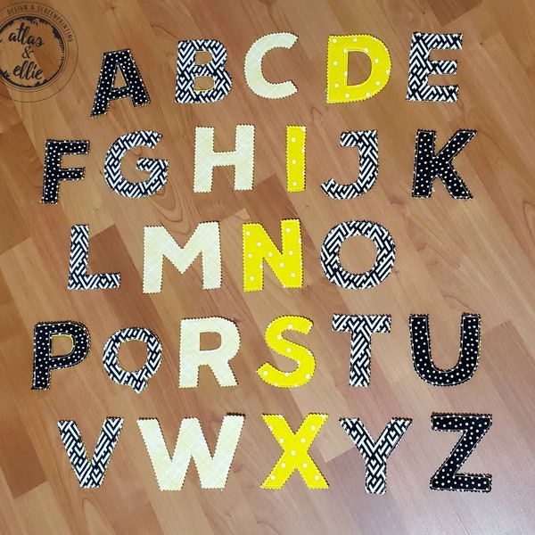 Fabric Alphabet - Etsy
