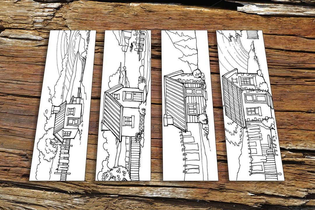 Countryside Life Coloring Bookmarks – Farm, Nature, Adventure Activity ...