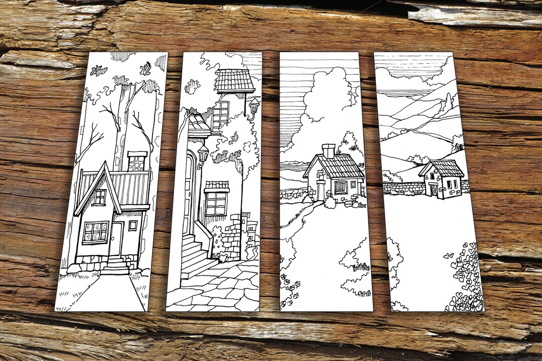 Countryside Life Coloring Bookmarks – Farm, Nature, Adventure Activity ...