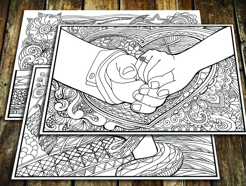 Bible Coloring Page Downloadable Printable Genesis Bible Art 3 Sets - Etsy
