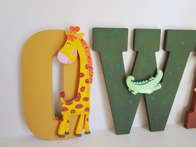 jungle safari animals letters for kids jungle themed room