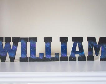 Galaxy letters | Etsy