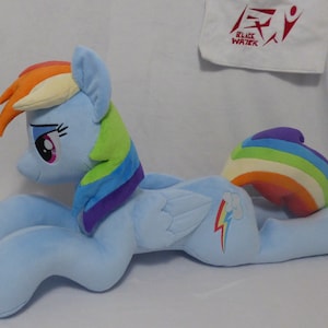 Rainbow Dash Custom 32in Cuddle, My Little Pony Plushie [ready-to-ship]