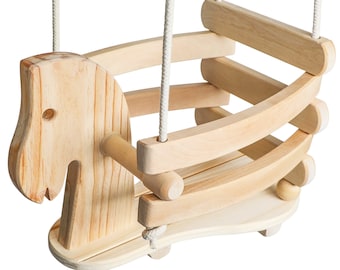 baby wooden swing bed