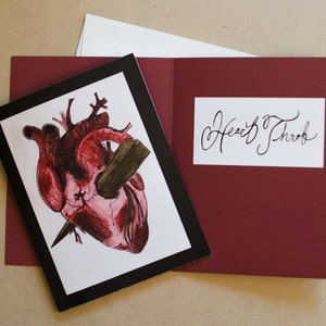 Heart Throb greeting card- Valentines Day, Anniversary, Just Because