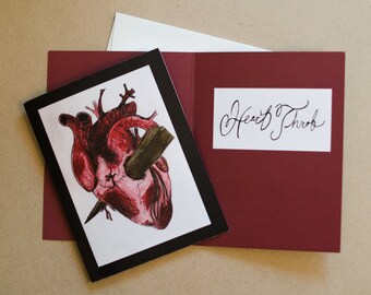 Heart Throb greeting card- Valentines Day, Anniversary, Just Because