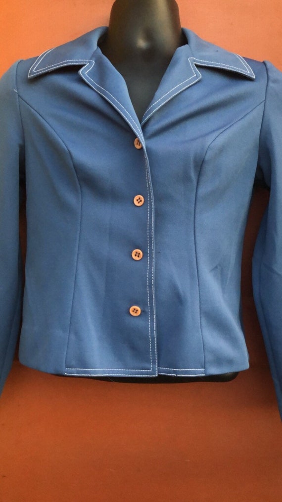 blazer vintage blue