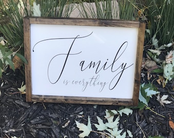 Family Is Everything, Family Is Everything Sign, Family Sign, Family Wood Sign, Family Wall Decor, Family Wall Art, Family, Family Room Sign
