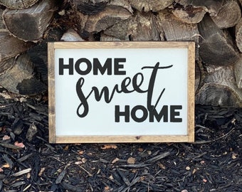 Home Sweet Home Sign, Home Sweet Home, Home Sweet Home Wood Sign, Home Sign, Wood Sign, Wooden Sign, Farmhouse Sign, Wall Decor, Sign