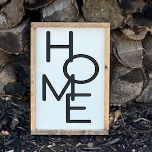 Home Sign, Home, Home Decor, Home Wall Decor, Gift Idea, Wood Home Sign, Home Wood Sign, Family Room Decor, Wood Wall Decor, Wood Sign, Sign