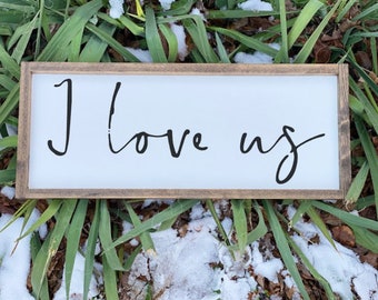 Bedroom Sign, Bedroom Wall Decor, Over The Bed Sign, I Love Us Sign, Bedroom Decor, Bedroom Wood Sign, Bedroom, Wood Sign, Sign