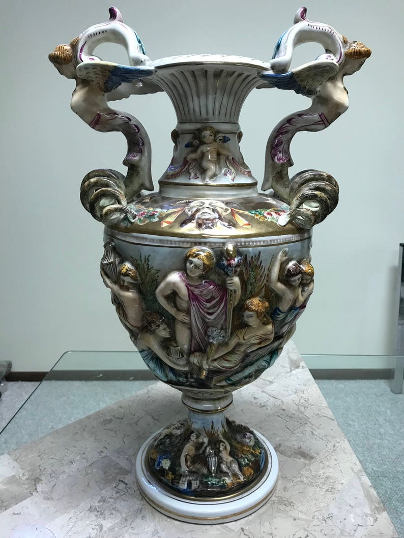 R. Capodimonte Vase Etsy