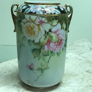 Nippon -Authentic Hand Painted Vase