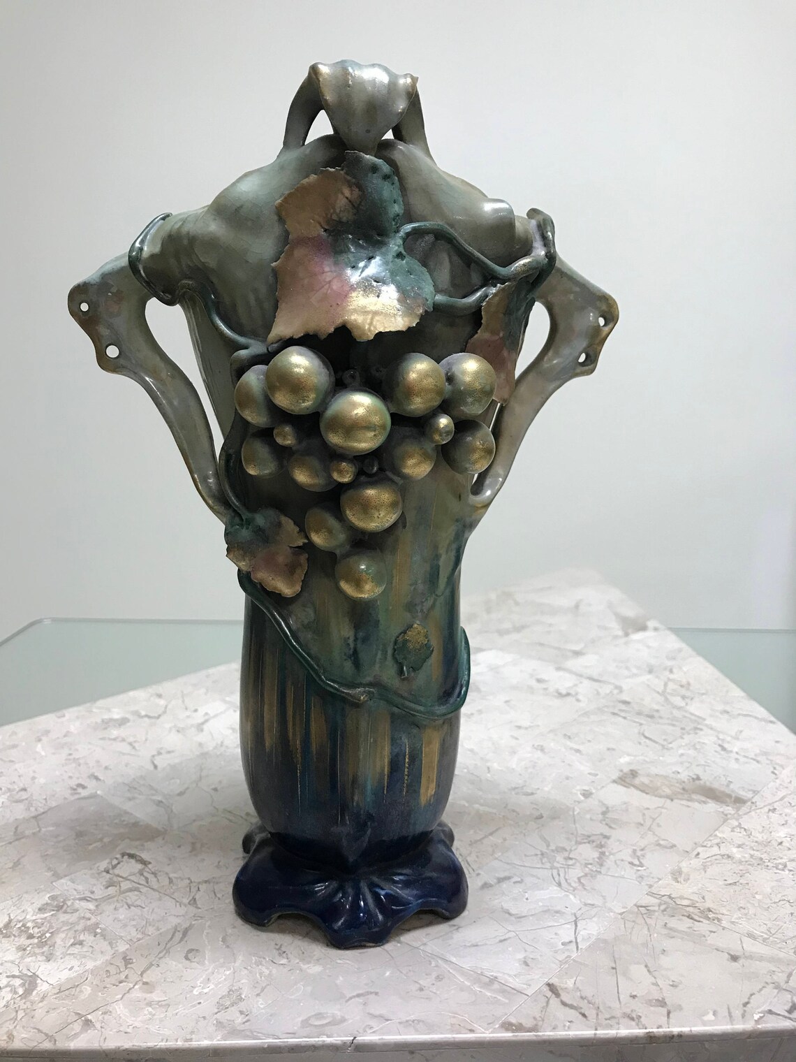 Amphora Vase Art Nouveau Etsy