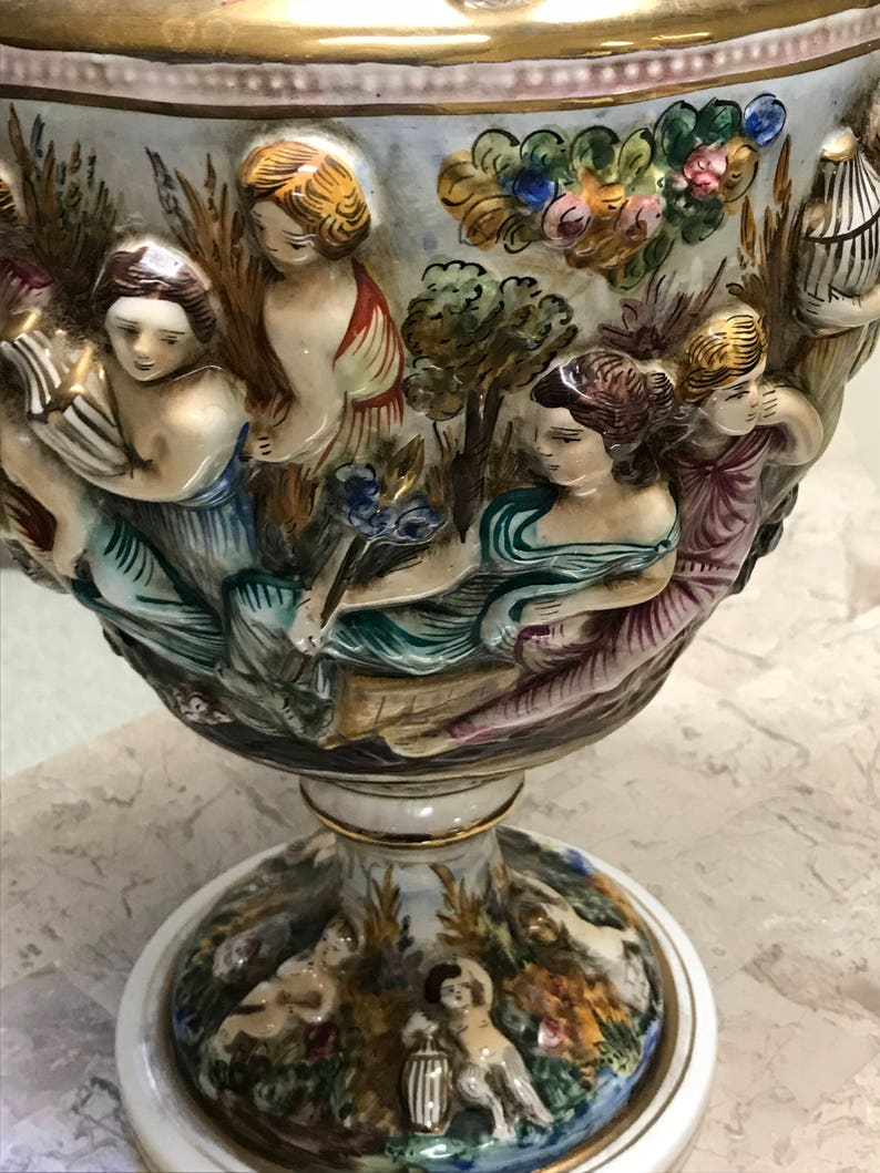 R. Capodimonte Vase Etsy